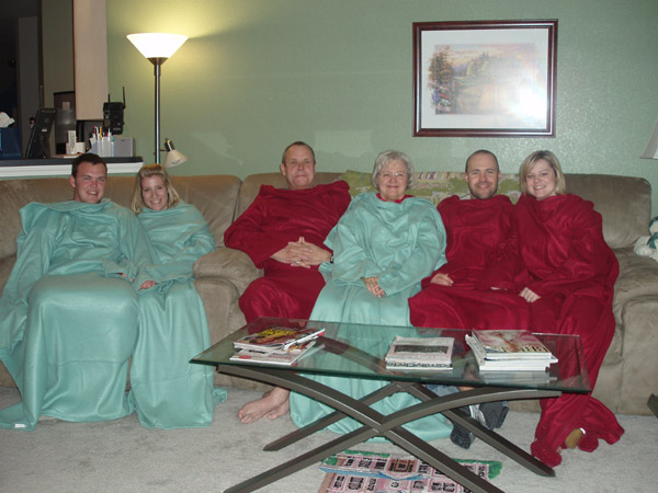 McNeely Family The Snuggie brings Families Together